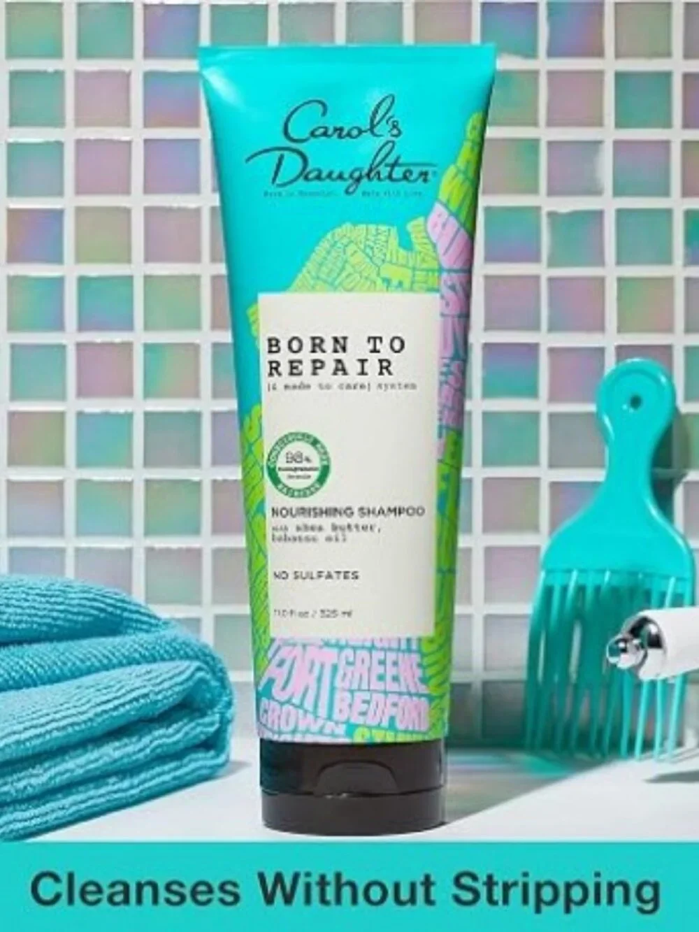 Carol's Daughter Born To Repair Shampoo, Sulfate-Free Hair Care /Curly 2 pk